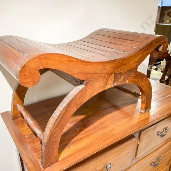 Hardwood Slat Top Stool