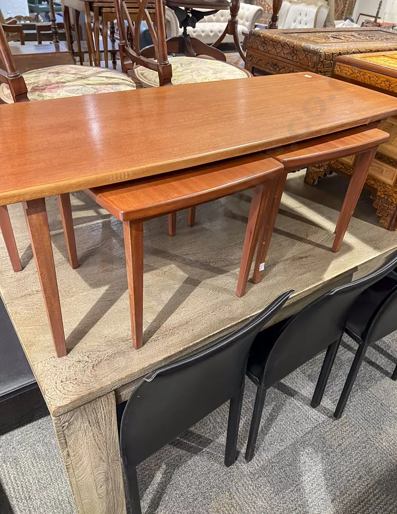 Rectangular Coffee Table with Matching Pair of Side Tables Image 1++