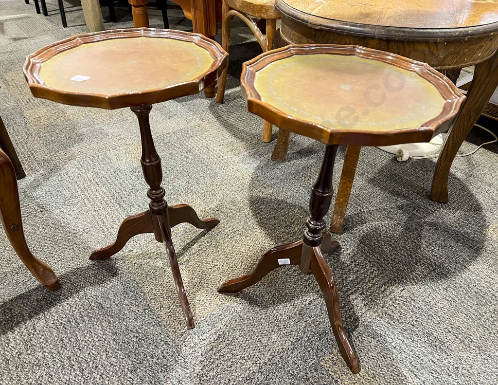 Pair of Tripod Based Wine Tables Image 1++