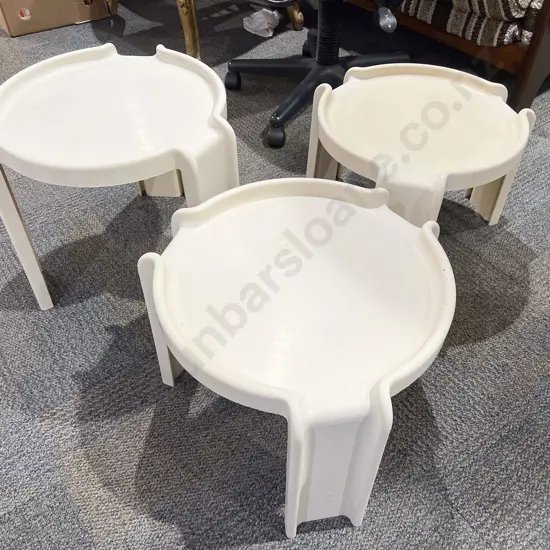 Mid Century Kartell Nest of Three Tables