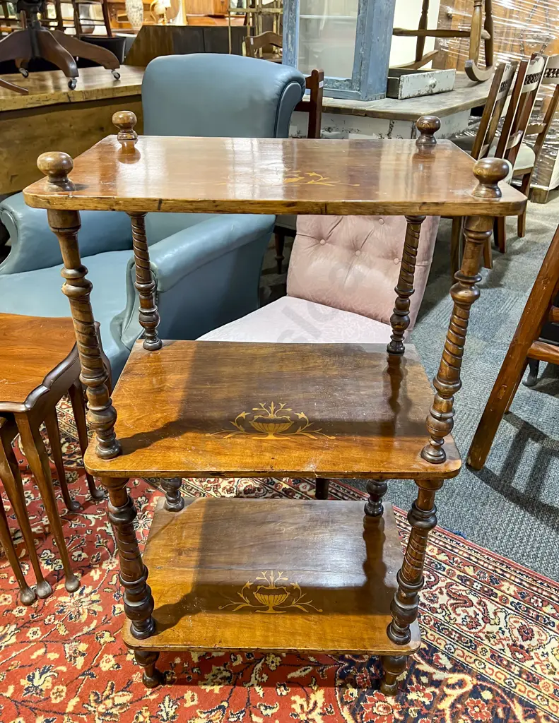 Inlaid Three Tier Whatnot Image 1++