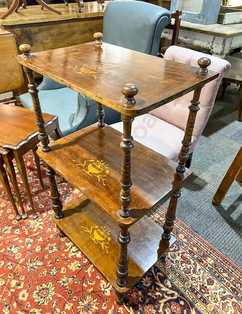 Inlaid Three Tier Whatnot Image 1++