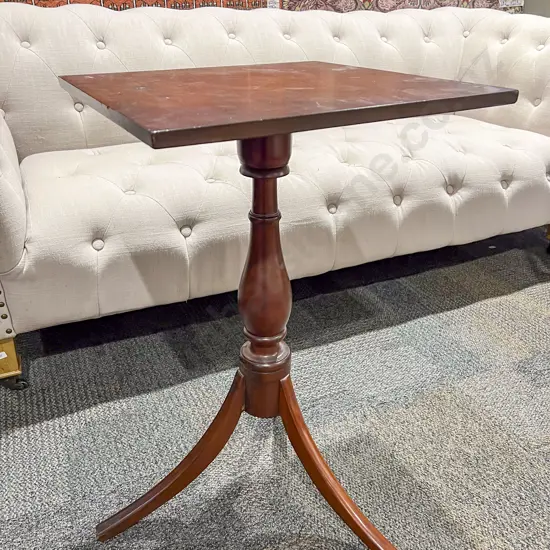 19th Century Mahogany Oblong Tripod Wine Table