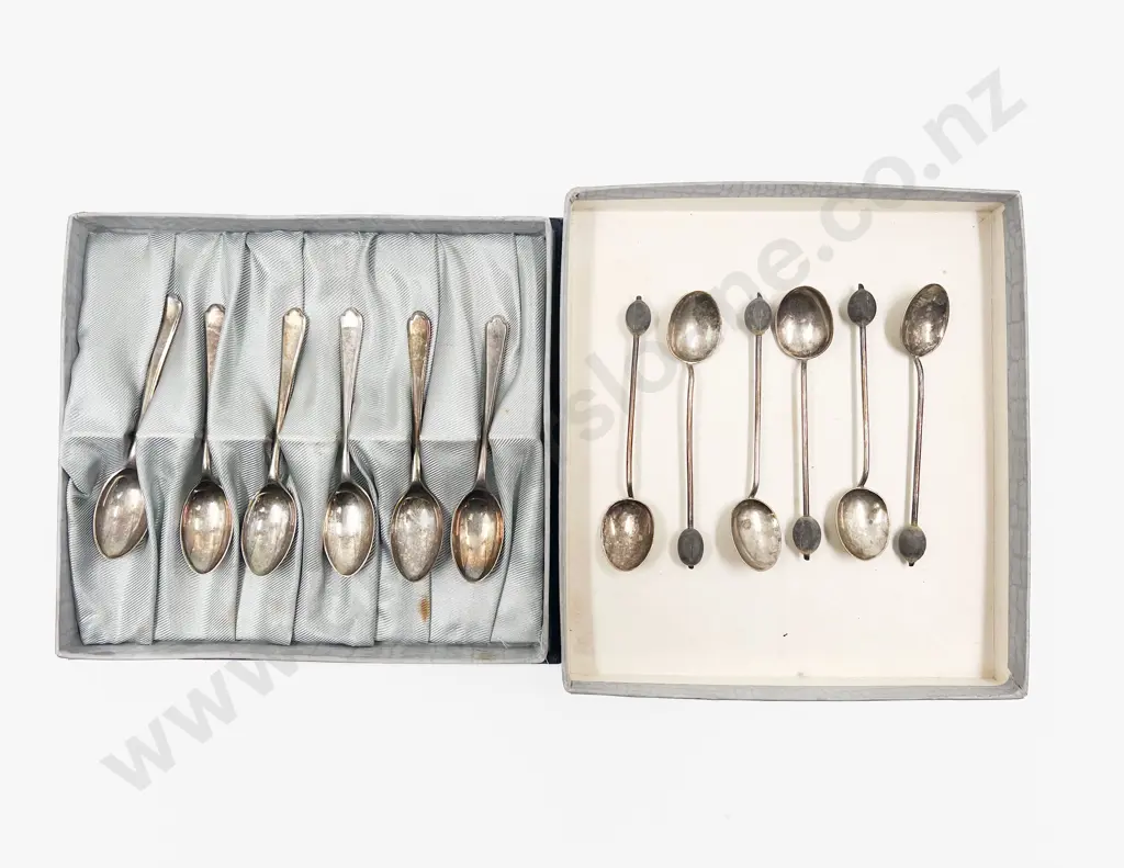 Two Sets of Six S/S Coffee Spoons Image 1++