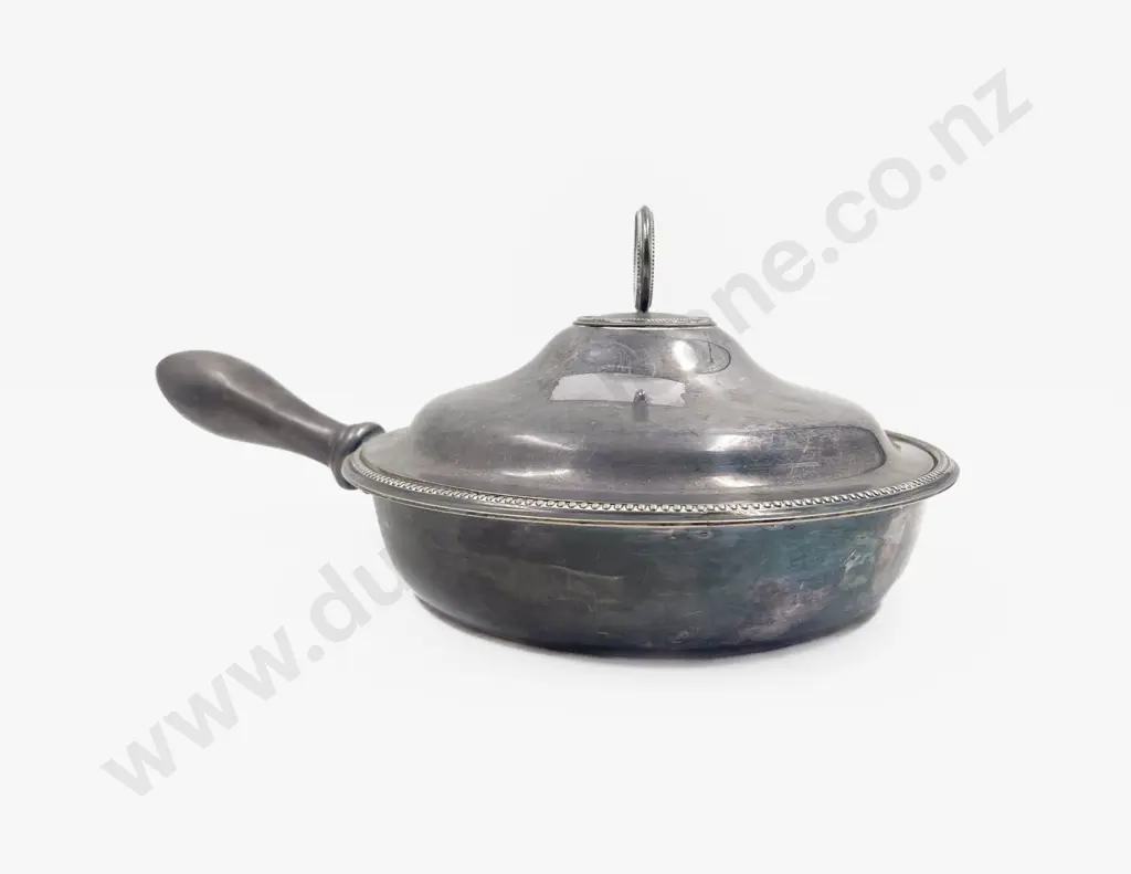 Edwardian S/Plate Chaffing Dish with Liner Image 1++