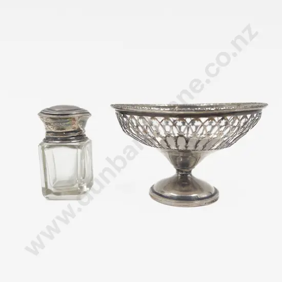 S/S Trinket Dish & Salts Bottle