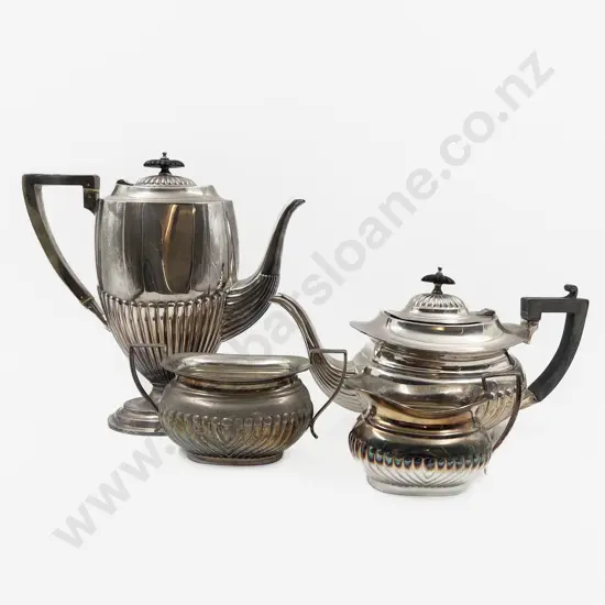 3pce S/Plate Tea Set with Near Matched Coffee Pot
