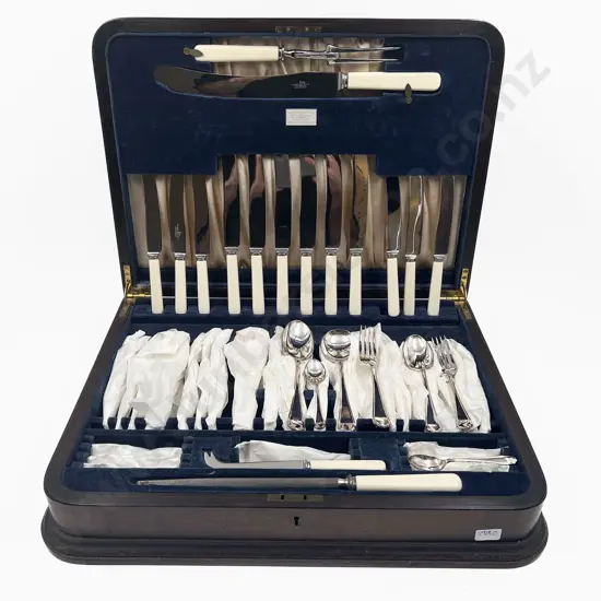 Vintage As New Walker & Hall S/Plate Six Place Setting Canteen