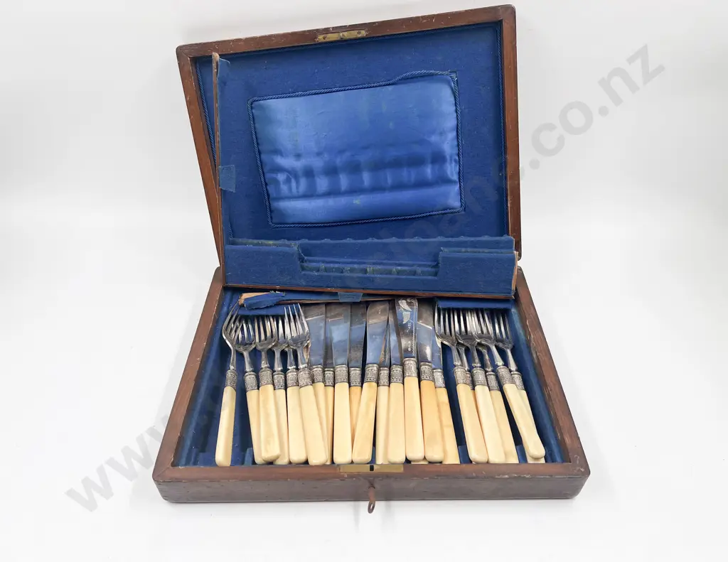 Victorian Cased Fish Knives & Forks (Case a/f) Image 1++