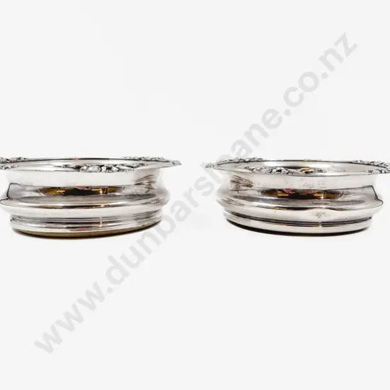 Pair Of S/P Wine Coasters