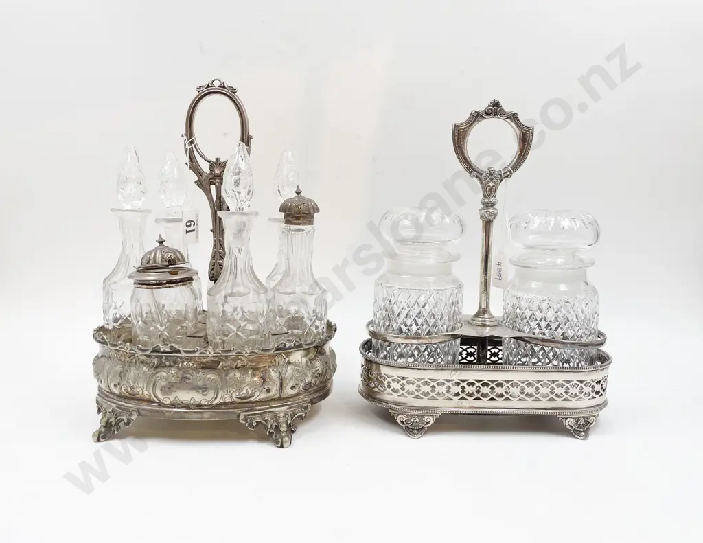 Vict S/P 7 Bottle Cruet Stand Image 1++