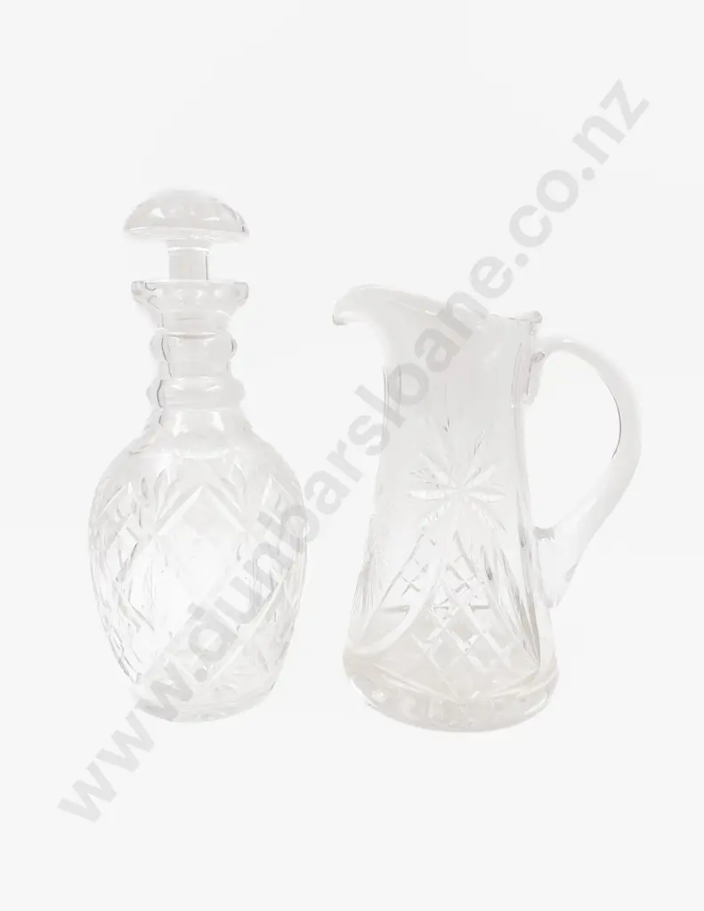 Crystal Decanter & Jug Image 1++