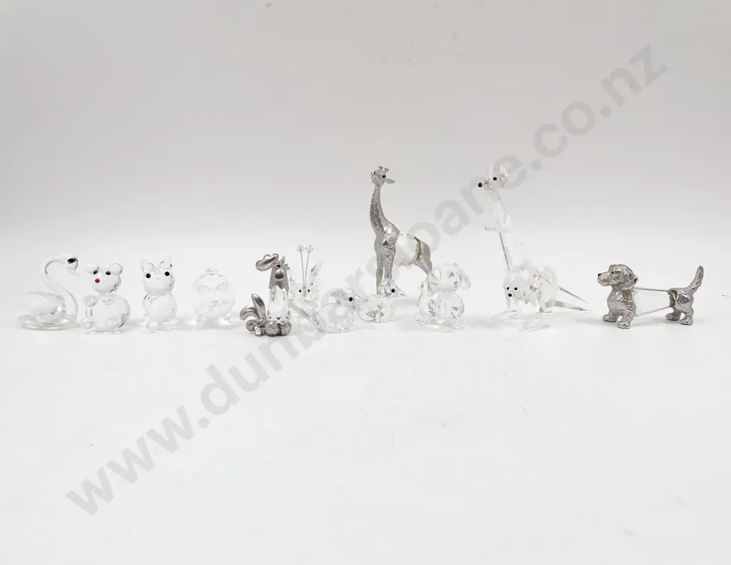 Quantity of Assorted Swarovski Style Ornaments Image 1++