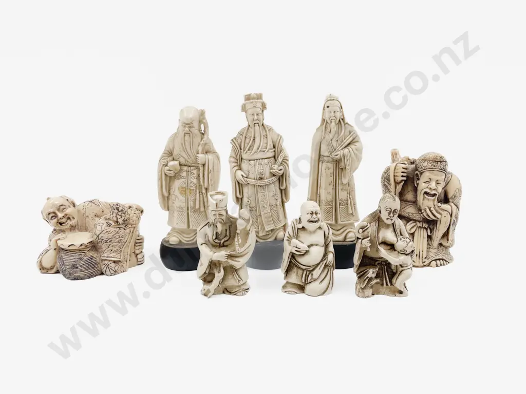 Eight Resin Chinese Immortal Figures Image 1++