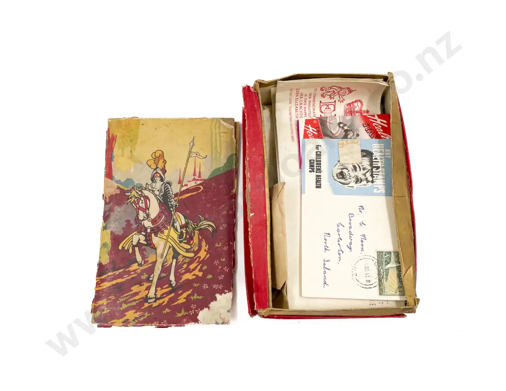 Two Vintage School Boy World Stamp Albums with some loose (one album few stamps) Image 1++