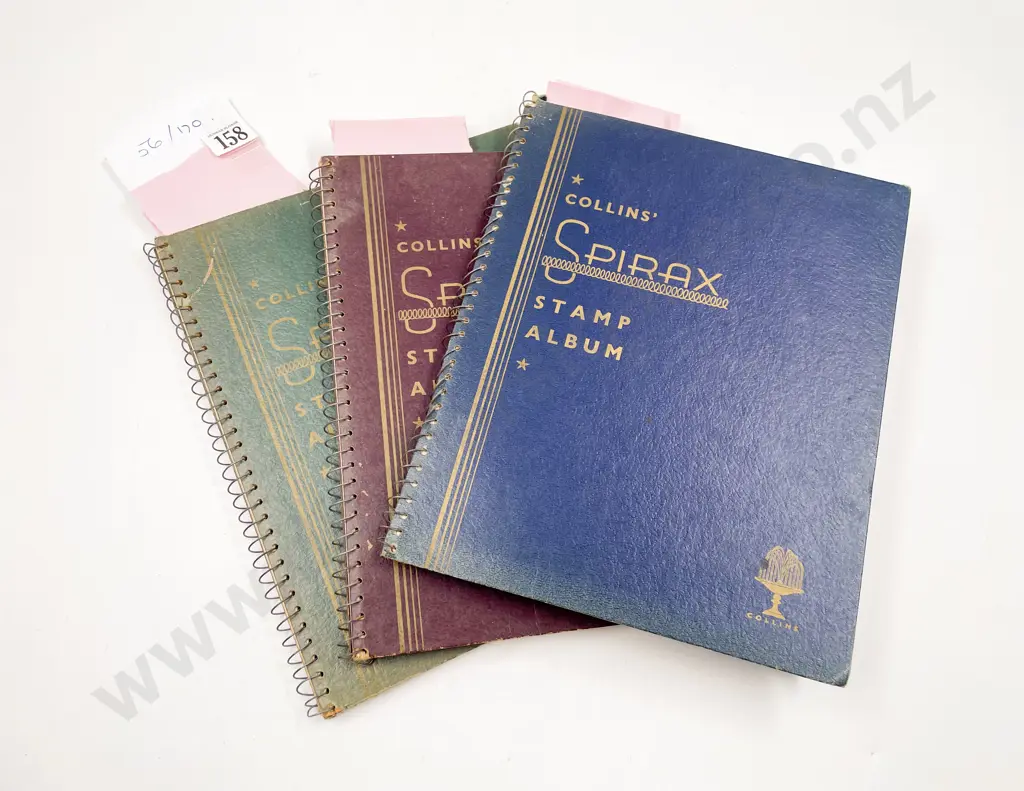 Three Vintage World School Boy Stamp Albums with NZ mint and used Image 1++