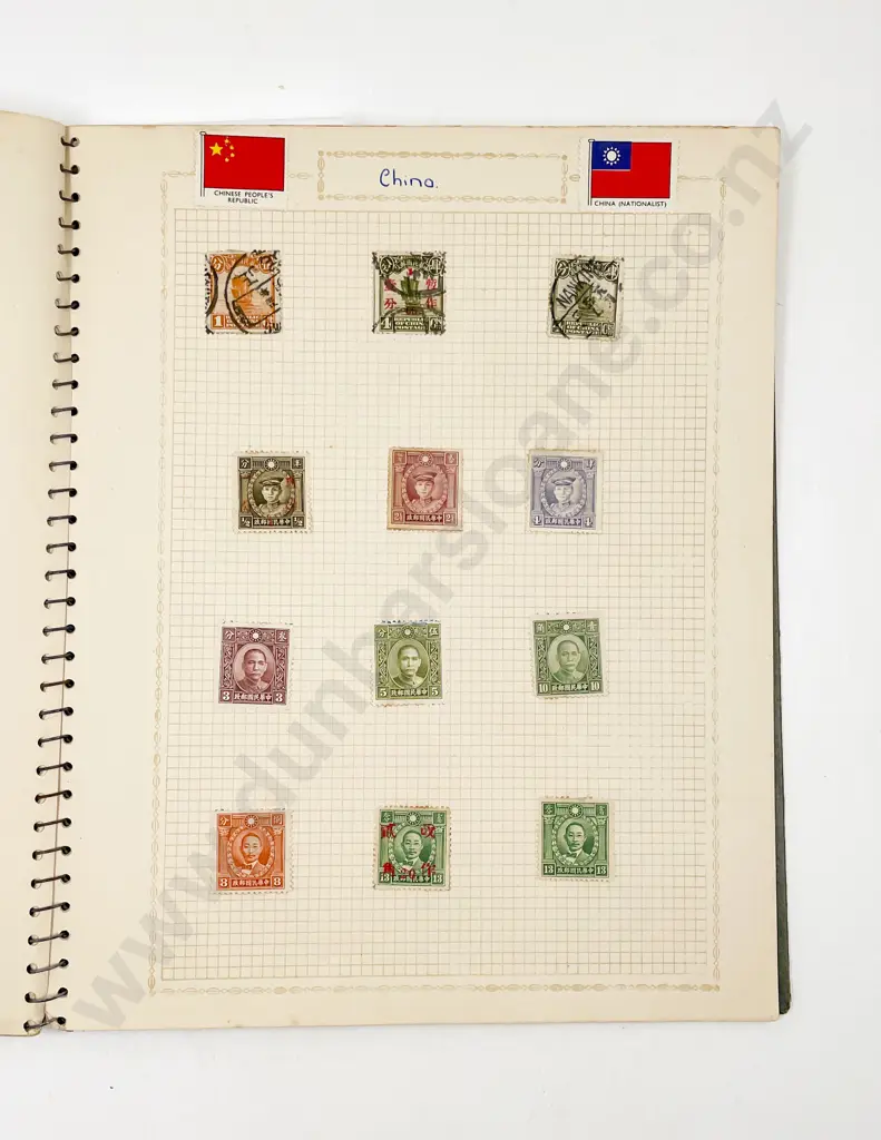 Three Vintage World School Boy Stamp Albums with NZ mint and used Image 1++