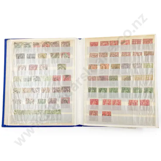 Vintage World Stock Book Stamp Album with NZ and Australia