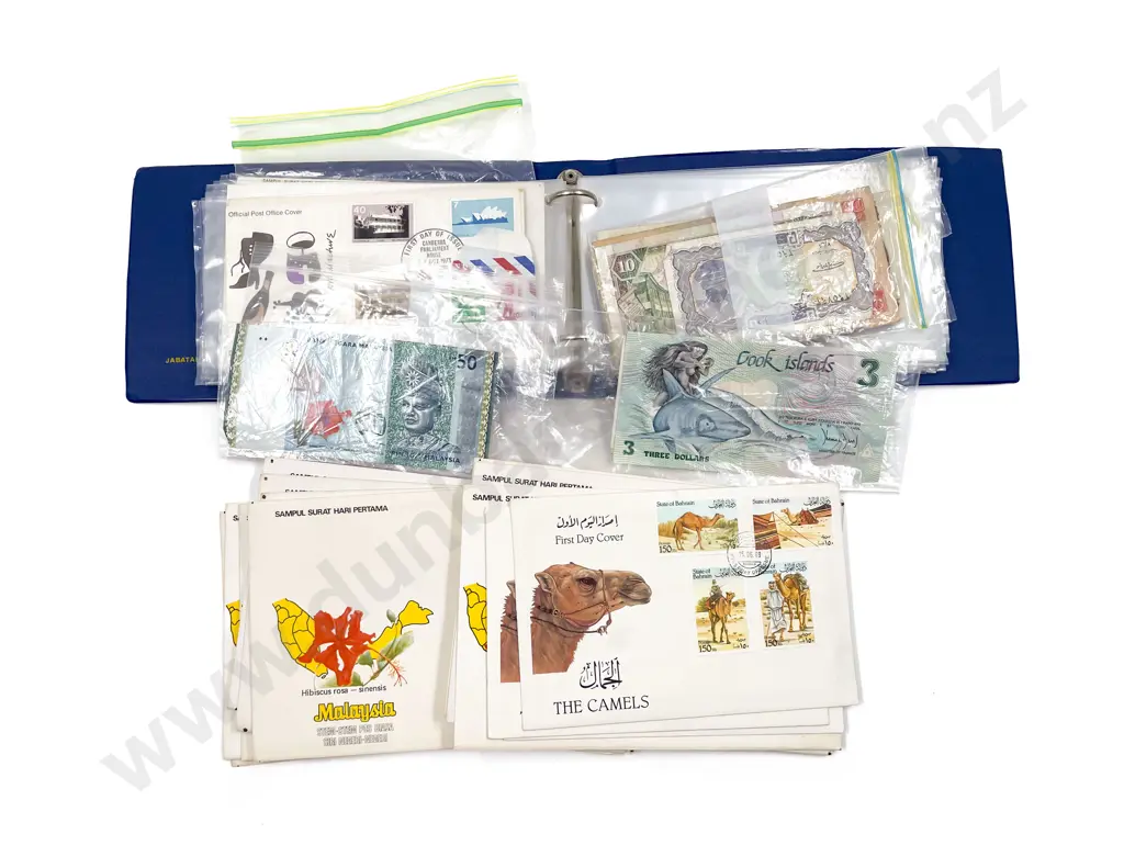 Large Collection Vintage World Bank Notes and some FDC's Image 1++