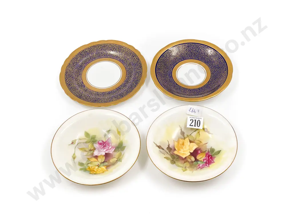 Two Royal Worcester Shallow Dishes & Two Others Image 1++
