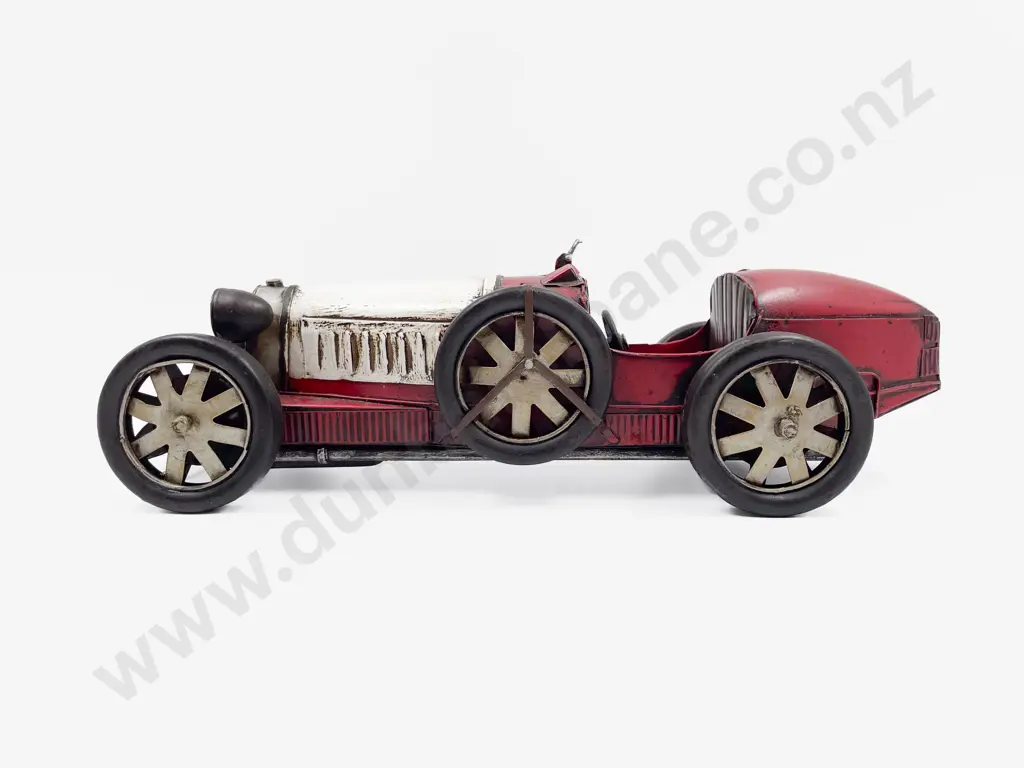 Metal Vintage Early Grand Prix Racing Car Model 36cm Image 1++