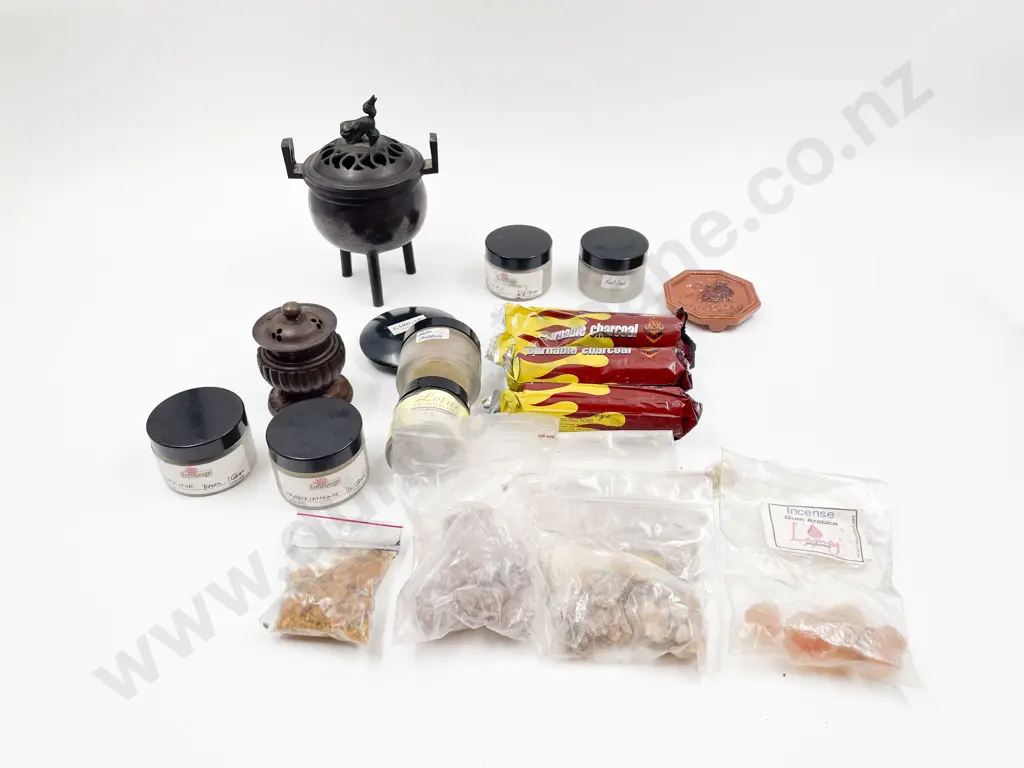 Quantity of Assorted Incense Materials together with Censor Image 1++