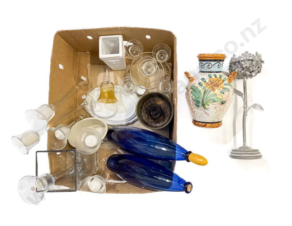 Box of Assorted Decorative Homewares Image 1++