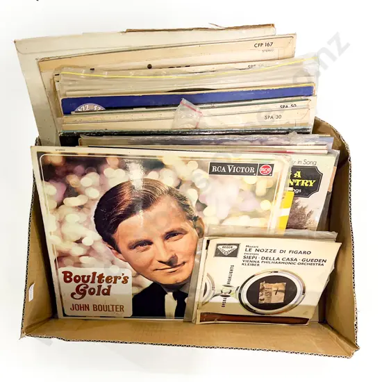 Two Boxes of Assorted Vintage Records