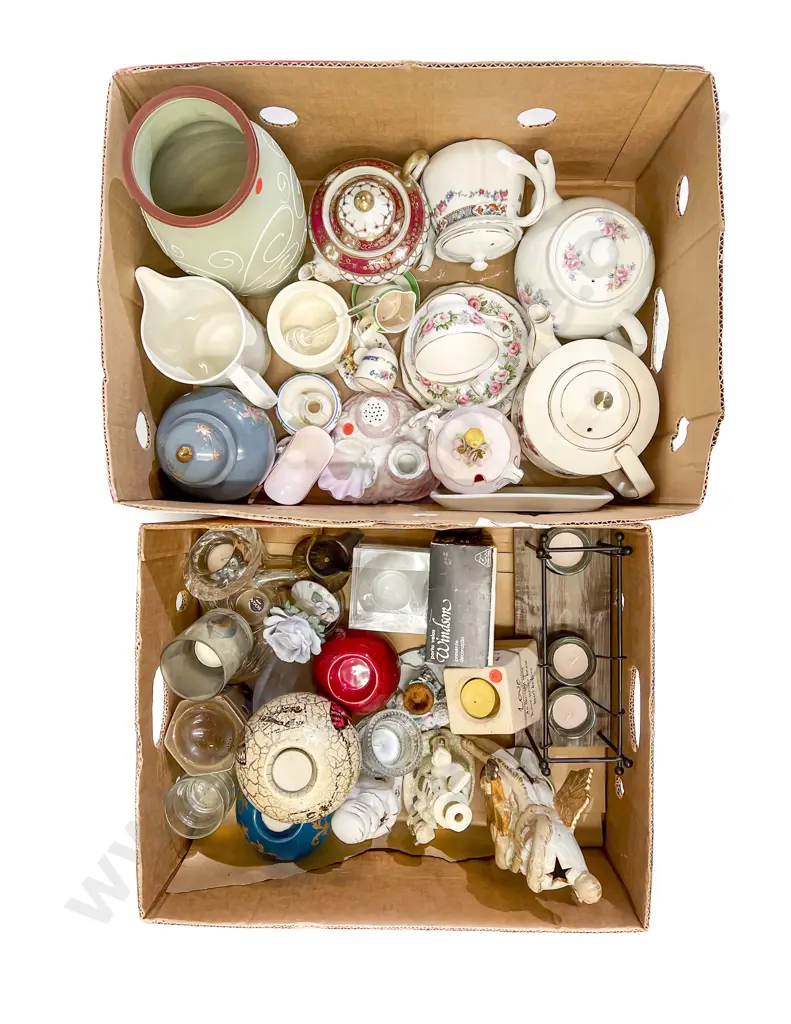 Two Boxes of Assorted Fancy China etc Image 1++