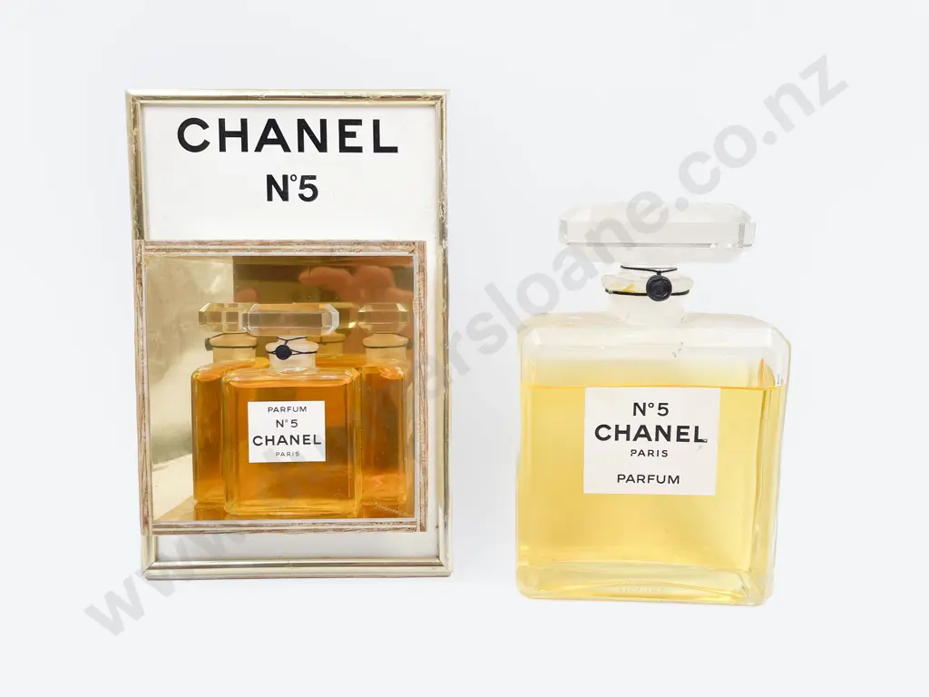 Chanel No. 5 Perfume Shop Display Bottle together with Smaller Image 1++