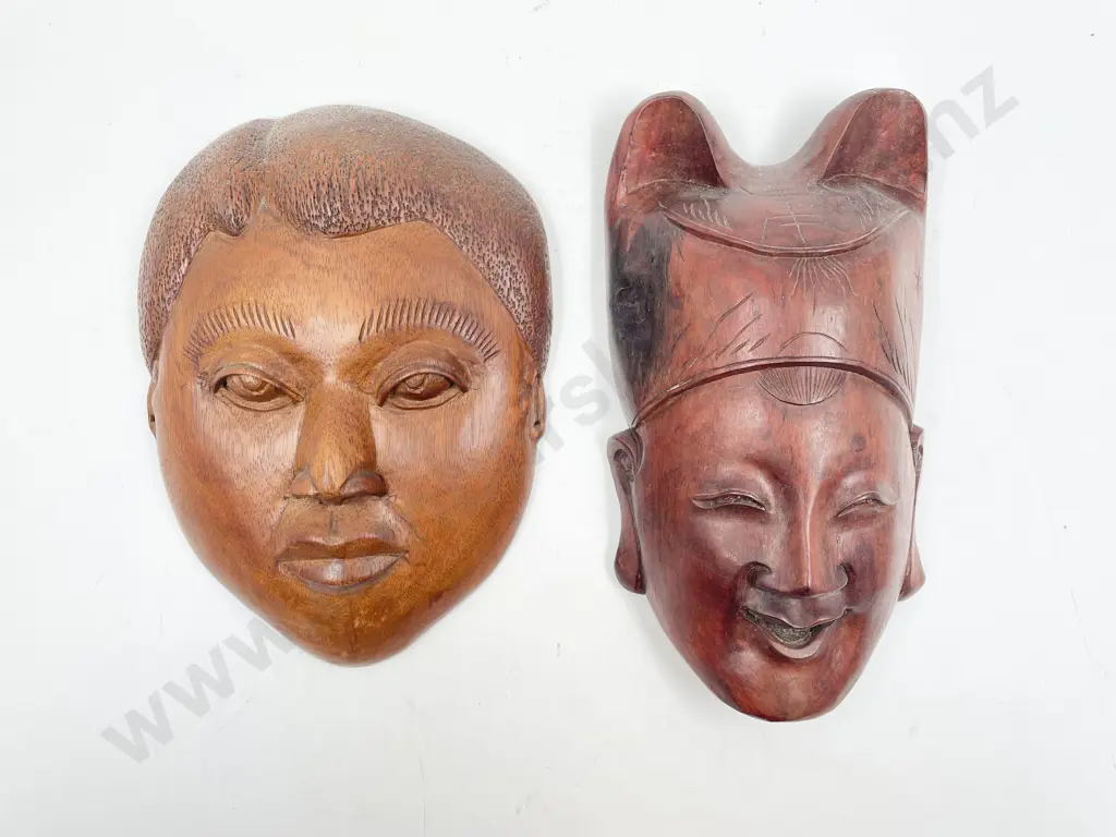 Two Wall Hanging Masks Image 1++
