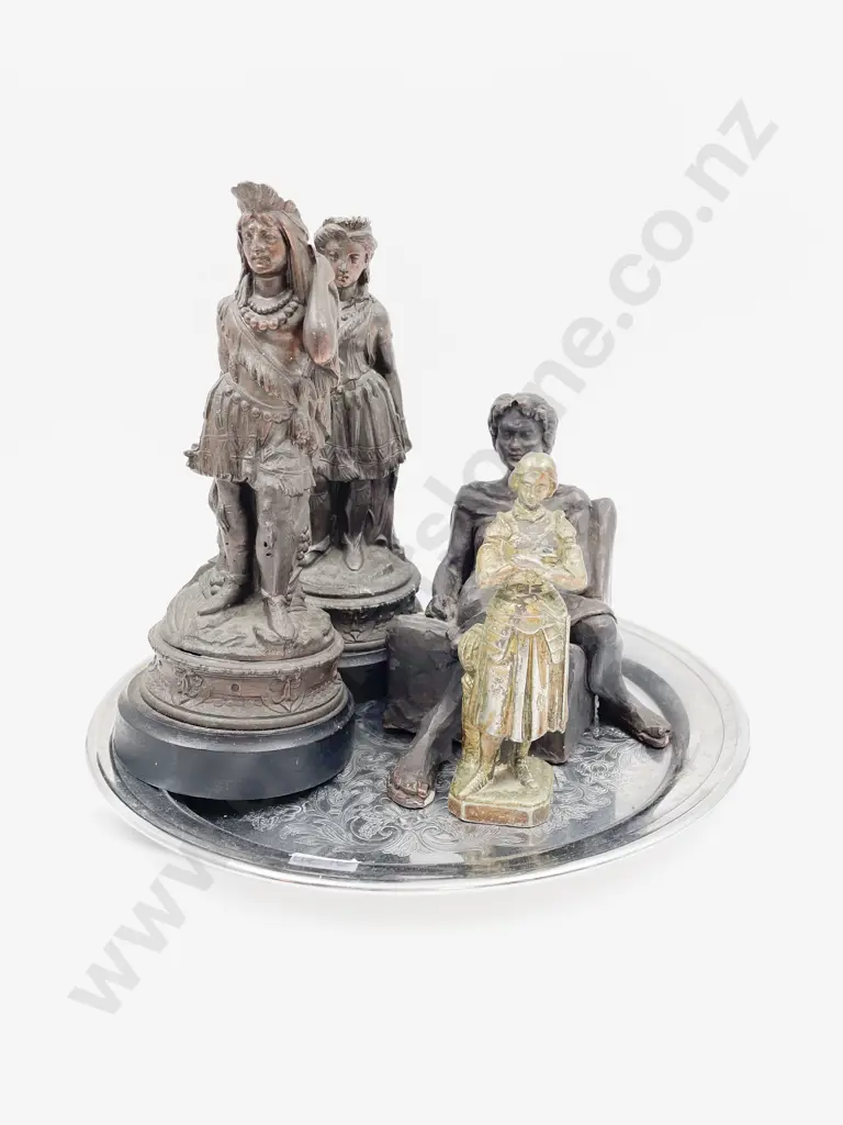 Three Bronze Style Figures and Other Image 1++