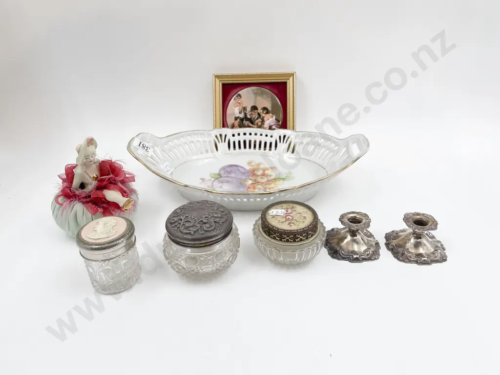 Quantity of Assorted Vintage incl S/S Topped Vanity Jar etc Image 1++
