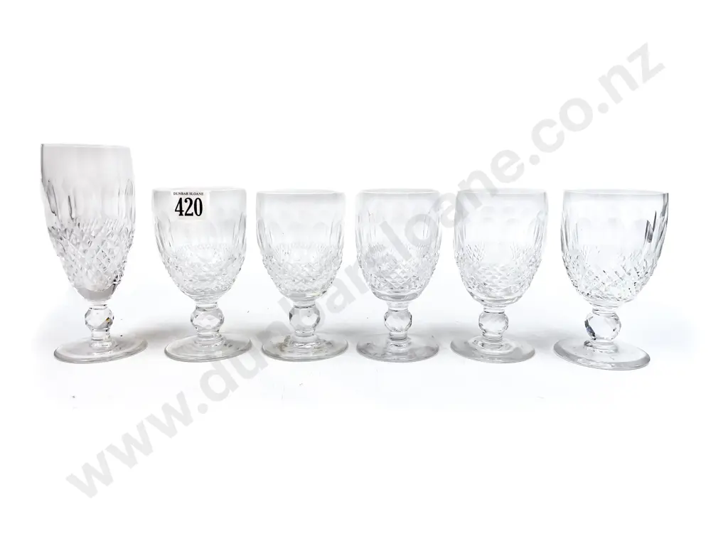 Six Assorted Waterford Crystal Glasses Image 1++