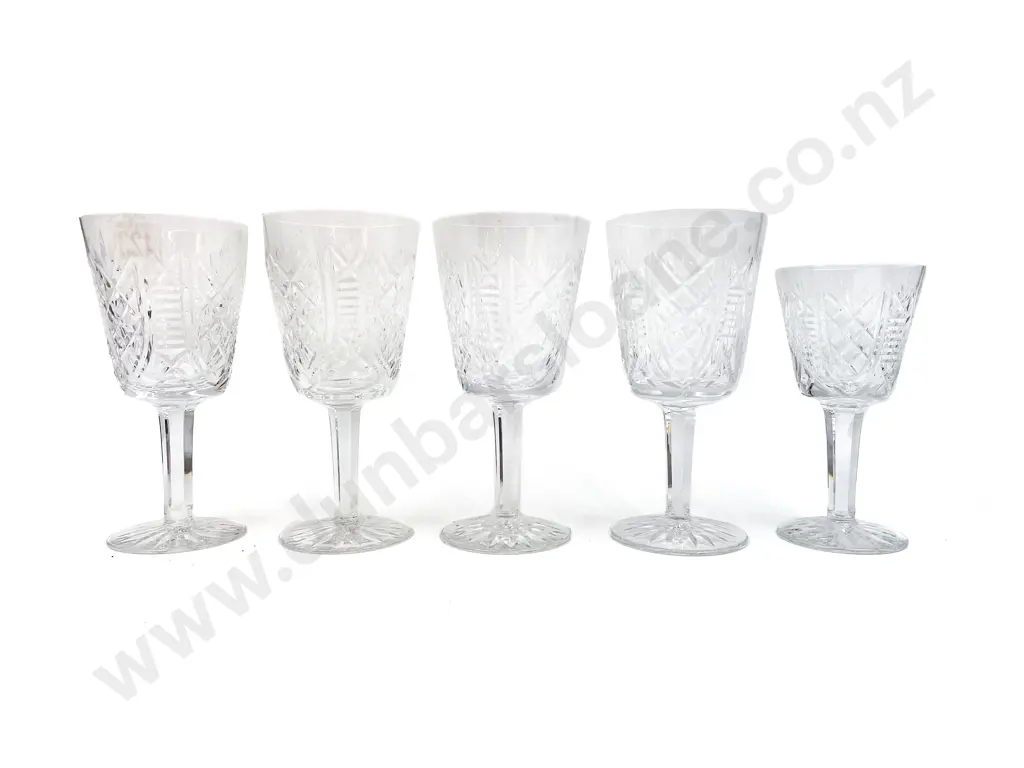 Five Assorted Waterford Crystal Glasses Image 1++