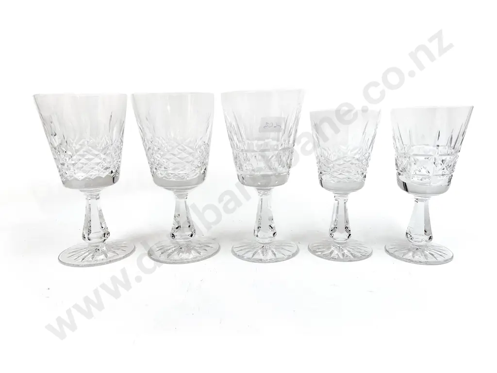 Five Assorted Waterford Crystal Glasses Image 1++