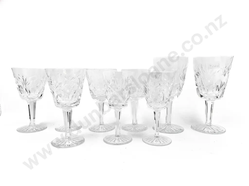 Nine Assorted Waterford Crystal Glasses Image 1++