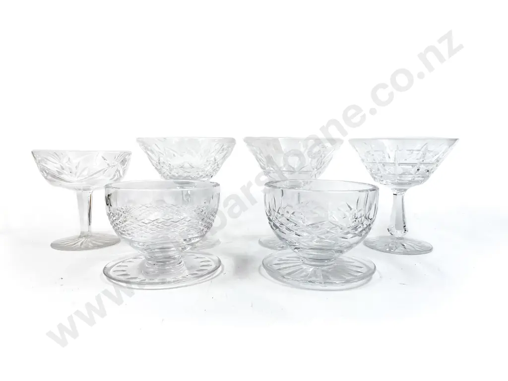 Six Assorted Waterford Crystal Glasses Image 1++
