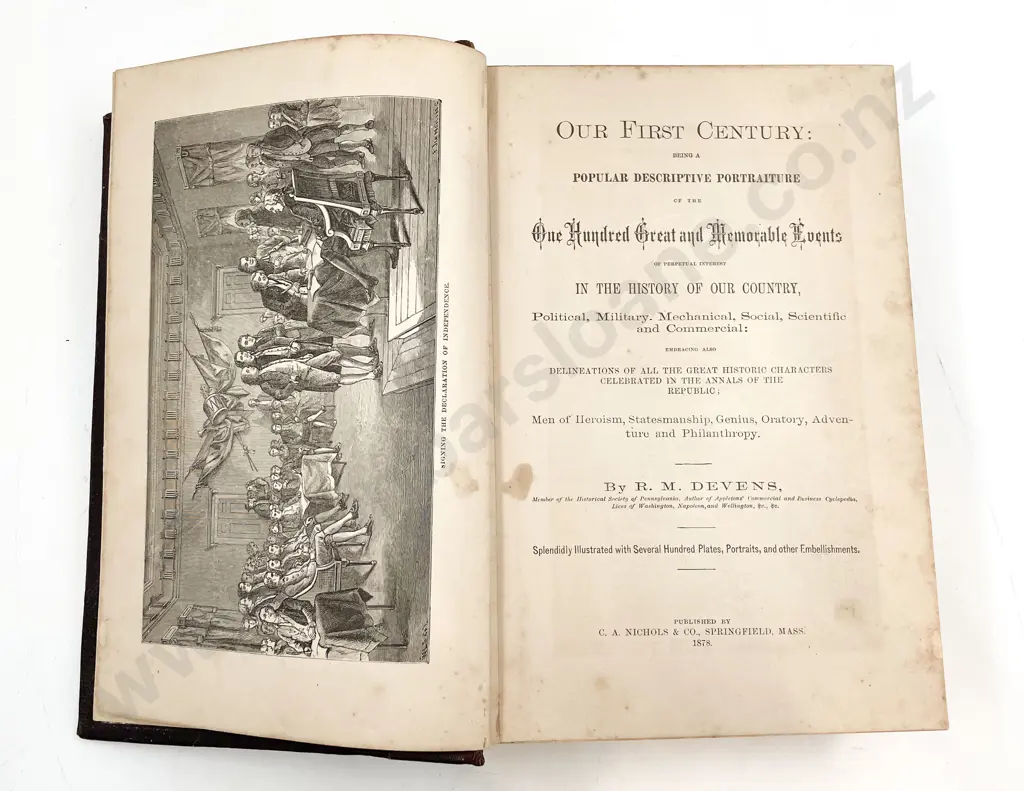 Our First Century by R M Devens 1878 Image 1++