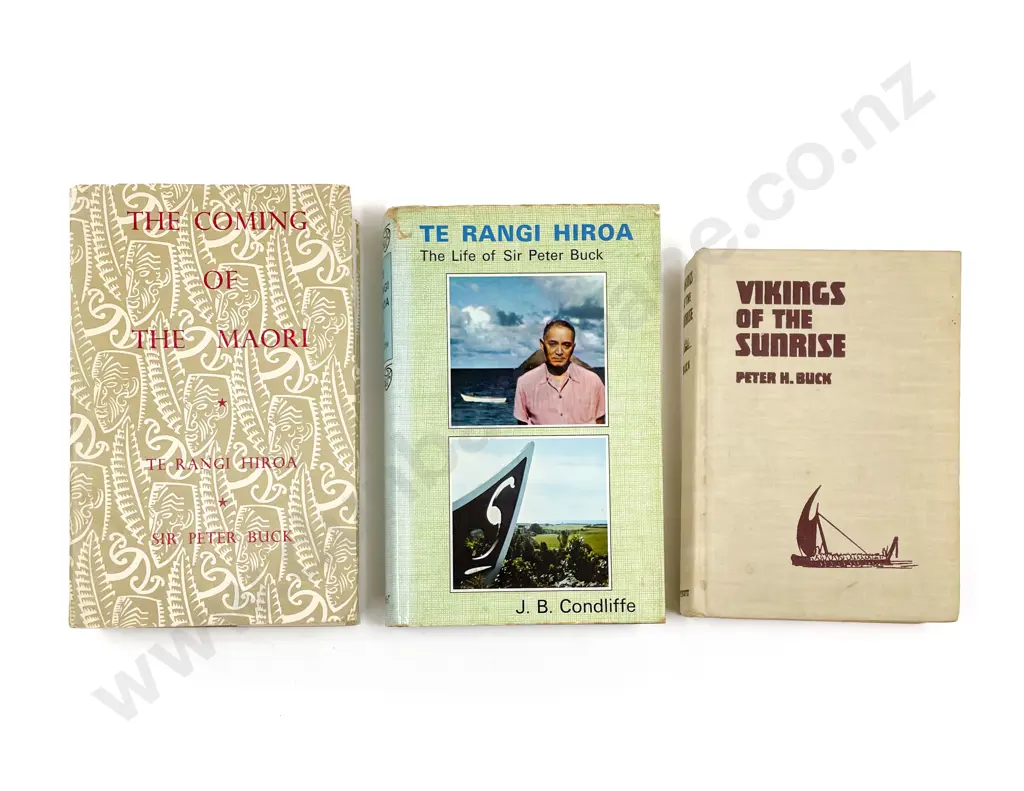 3 Volumes By Sir Peter Buck (Te Rangi Hiroa) Image 1++