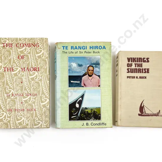 3 Volumes By Sir Peter Buck (Te Rangi Hiroa)