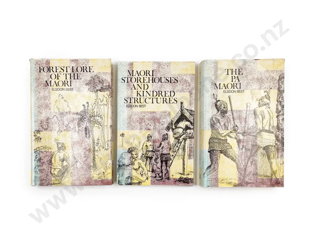 3 Elsdon Best Maori Related Volumes Image 1++