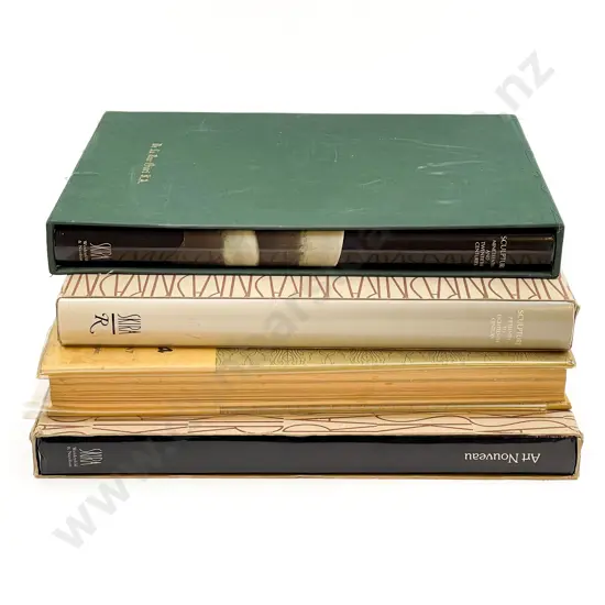 A Large Modern Book On Art Nouveau, 2 On Sculpture & Ikebana Book (4)