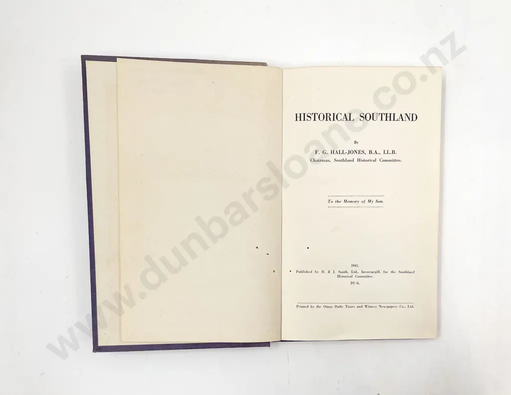 3 Early Southland Volumes by F G Hall-Jones Image 1++