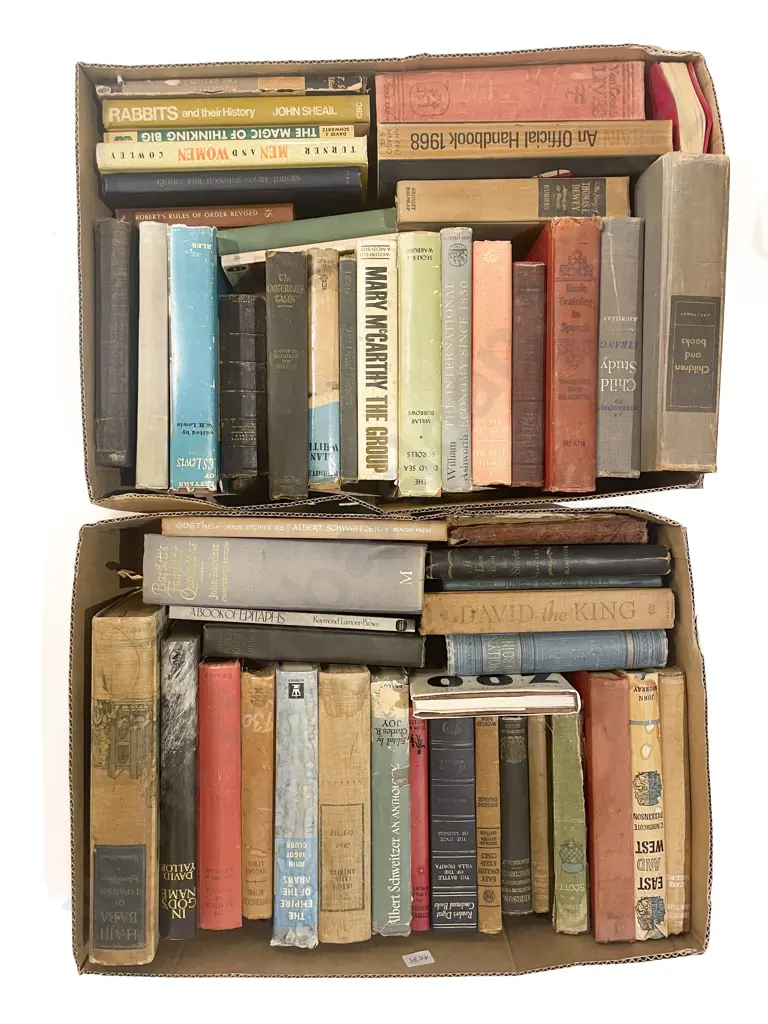 Two Boxes of Assorted Books Image 1++