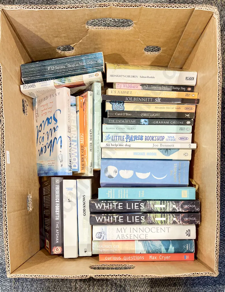 Box of Assorted Books Image 1++