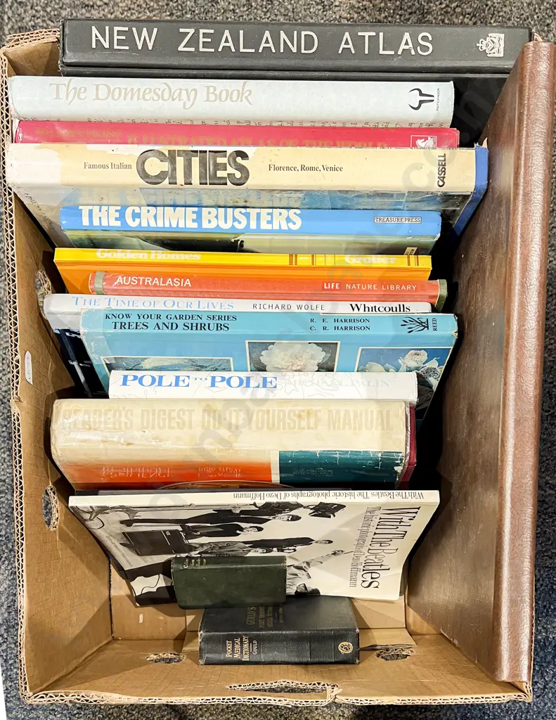 Box of Assorted Books Image 1++