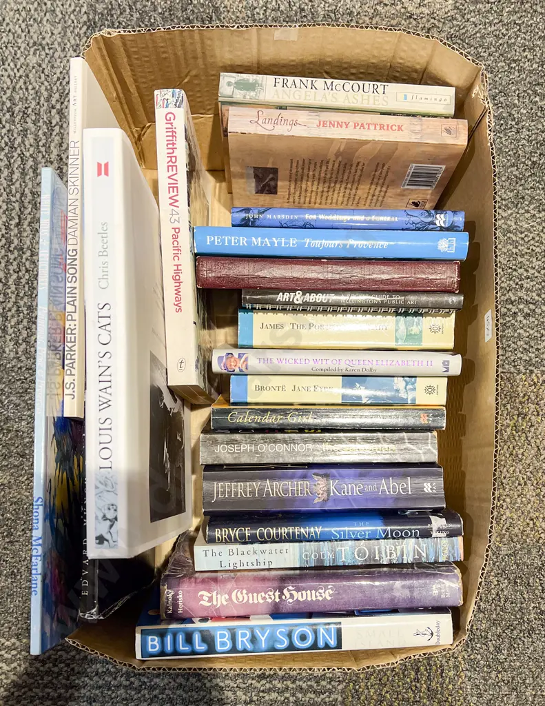 Box of Assorted Books Image 1++