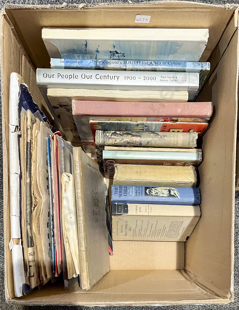 Box of Assorted Books Image 1++