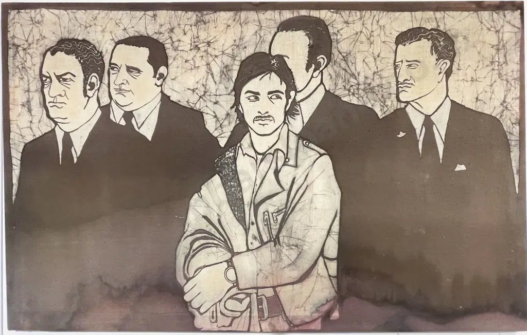 Dina Priestley - Bodyguards - Mixed Media Batik Image 1++